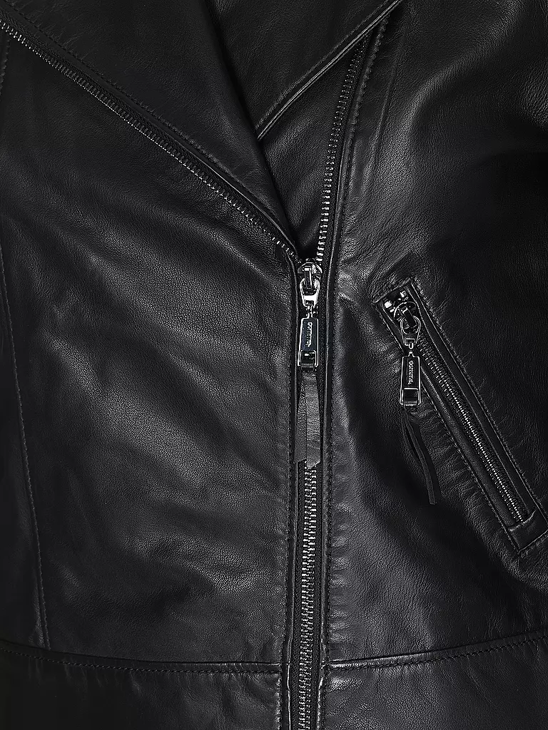 COMMA Lederjacke schwarz