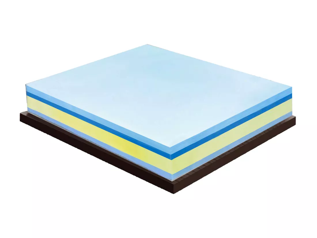 Matelas mémoire de forme - Haut 25 cm – mémoire 5 cm - Housse amovible 100x190 cm