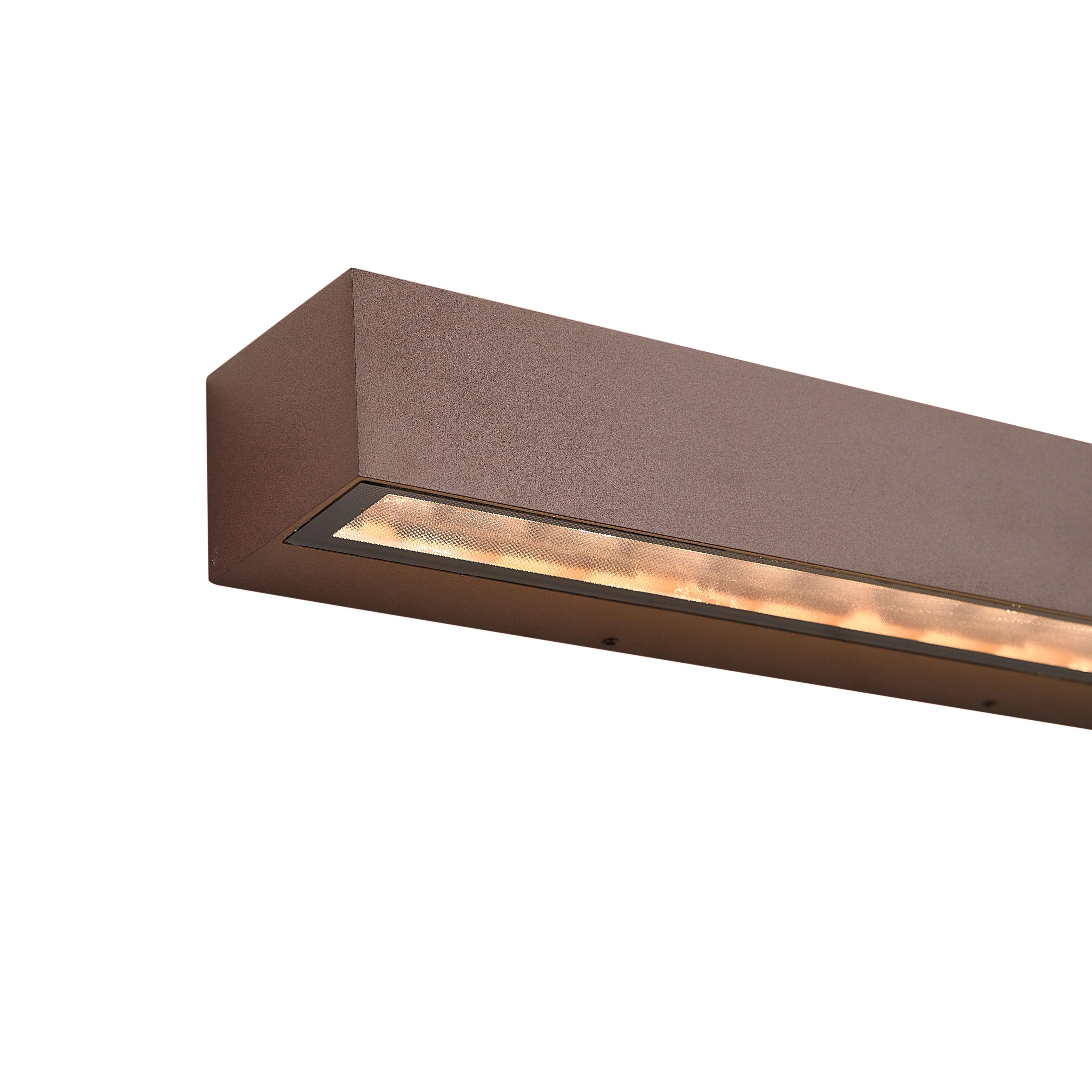 Industriële buiten wandlamp roestbruin 38cm incl. LED IP65 - Hannah