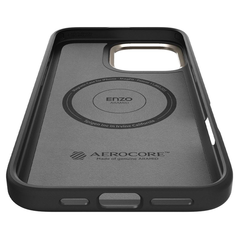 iPhone 16 Pro Max Enzo Aramid MagSafe Schutzhülle (ACS08501) - Schwarz