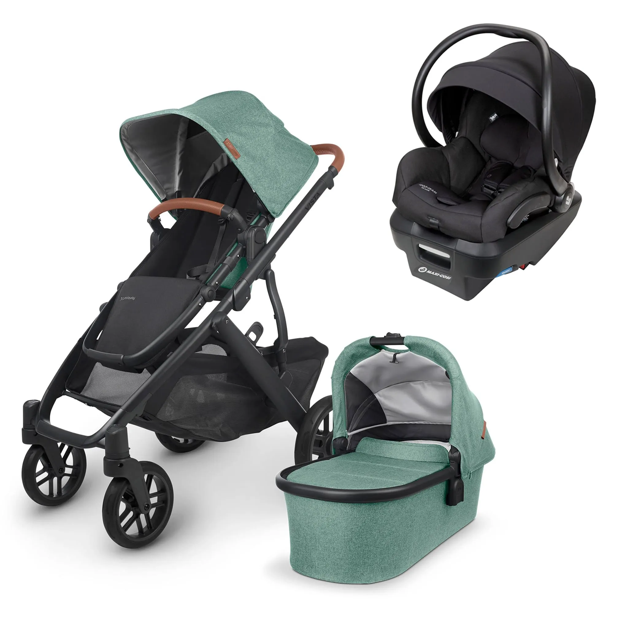 UPPAbaby Poussette Vista V2 + Siège d'Auto Mico 30 + Adaptateur - Gwen