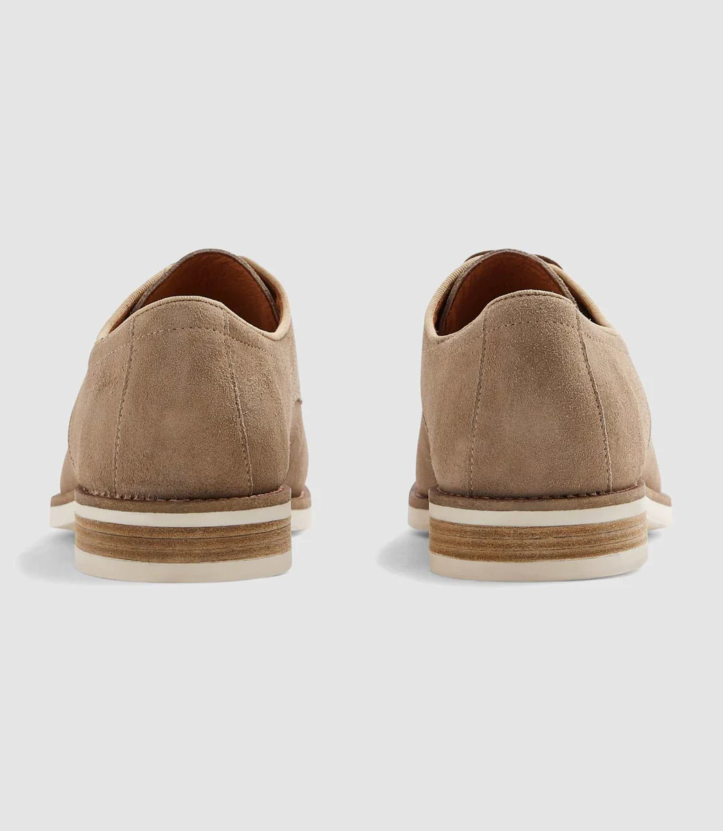 Derby en daim beige EMERICO