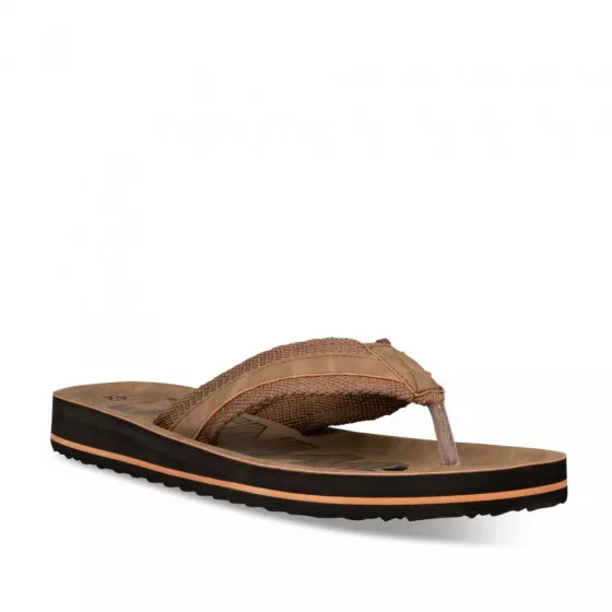 Tongs MARRON DENIM SIDE