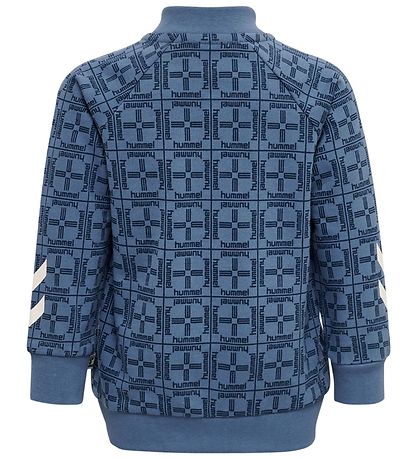Hummel Cardigan - hmlTommy - Blåe Horizon m. Print