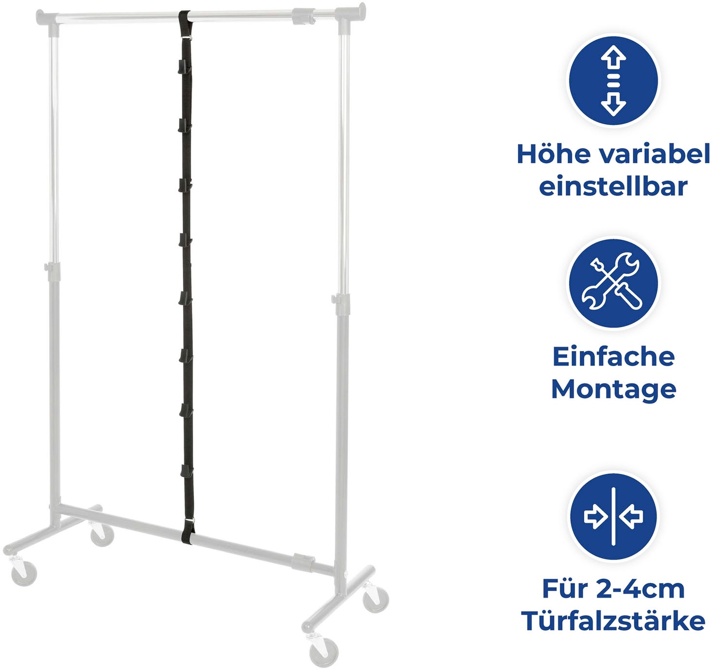 Maximex Türregal »Taschengarderobe« Set, 2 Stk. tlg. für 8 Taschen, zum Einhängen an Türen mit Türbreiten von 2 - 4 cm