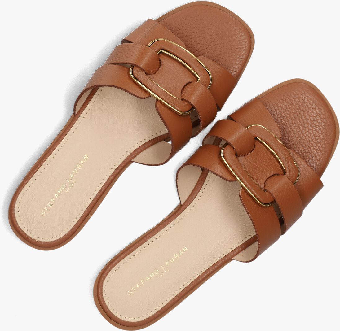 cognac stefano lauran slippers 24152