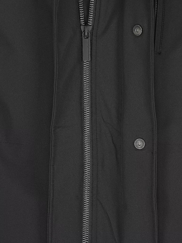 KNOWLEDGE COTTON APPAREL Softshell Parka schwarz