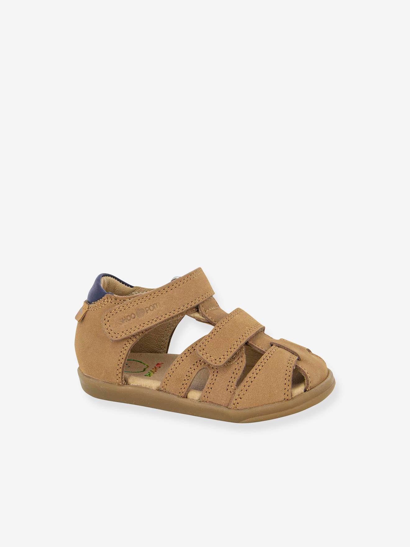 Sandálias SHOO POM® Pika Scratch em azul escuro liso