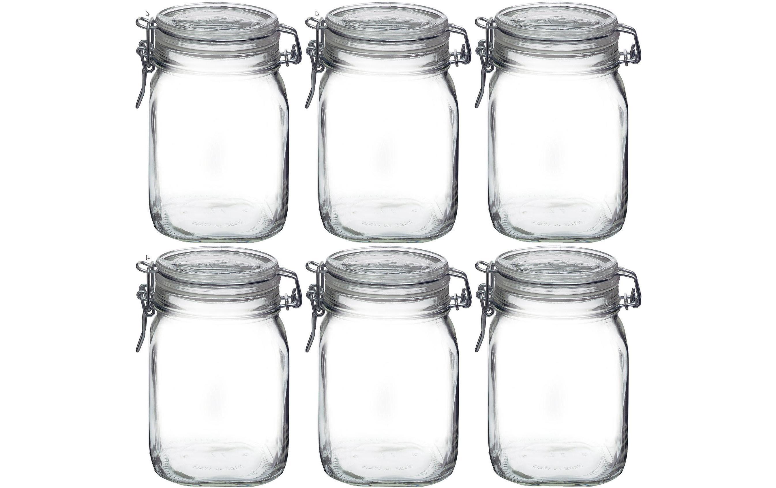 Einmachglas Fido 1000 ml, 6 StückEinmachglas, transparent