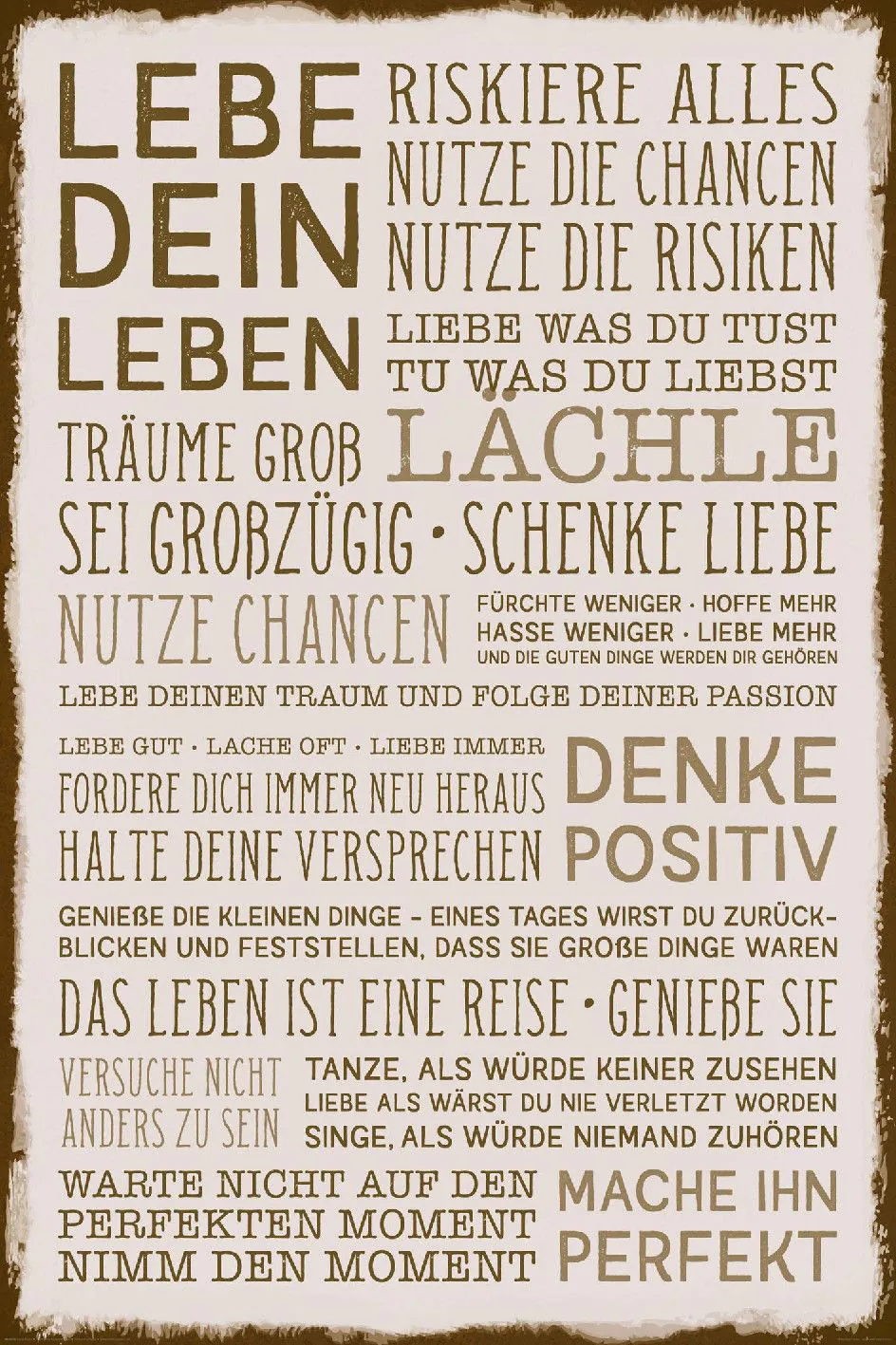 Poster du lebst nur einmal, 61 x 91 cm