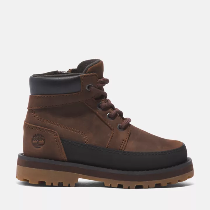Bota infantil Courma Kid para bebês na cor marrom escuro