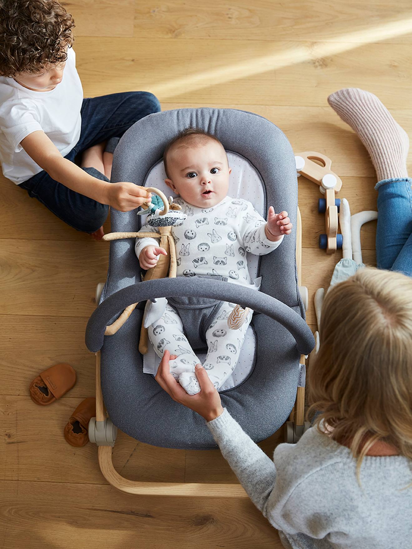 Rede Babydream com arco, amarelo escuro liso