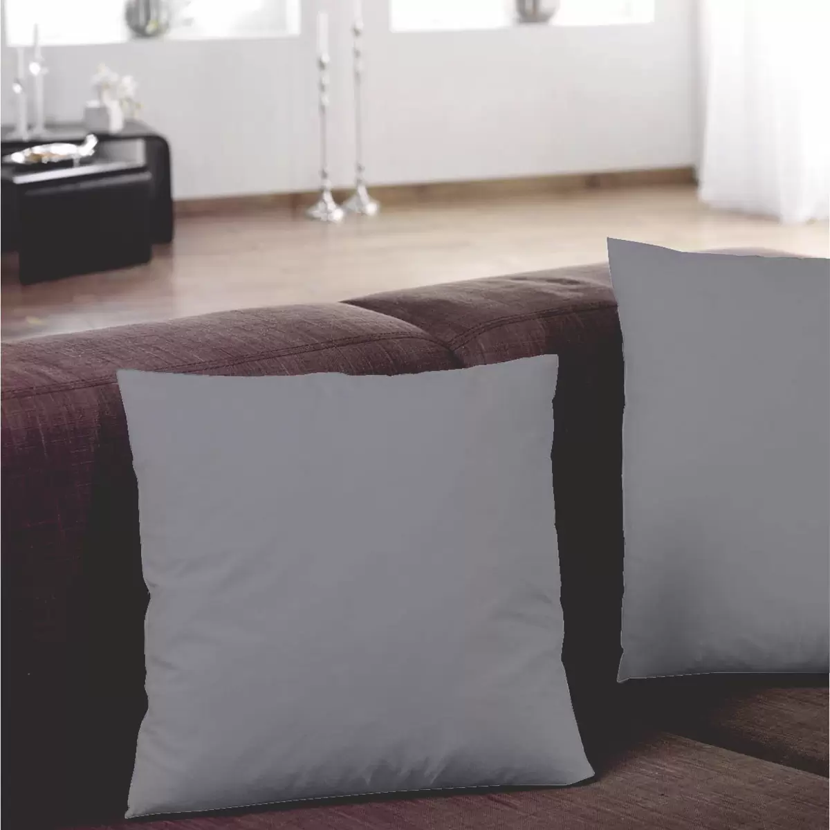 Kopfkissenbezug Cotton Selection Grau