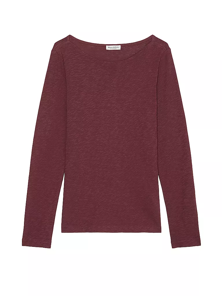 MARC O'POLO Langarmshirt dunkelrot