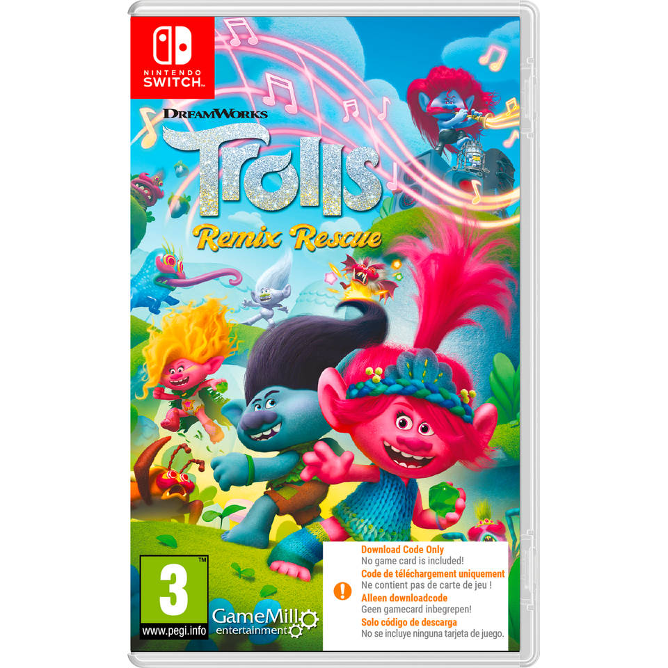 DreamWorks Trolls Remix Rescue Nintendo Switch - code in a box