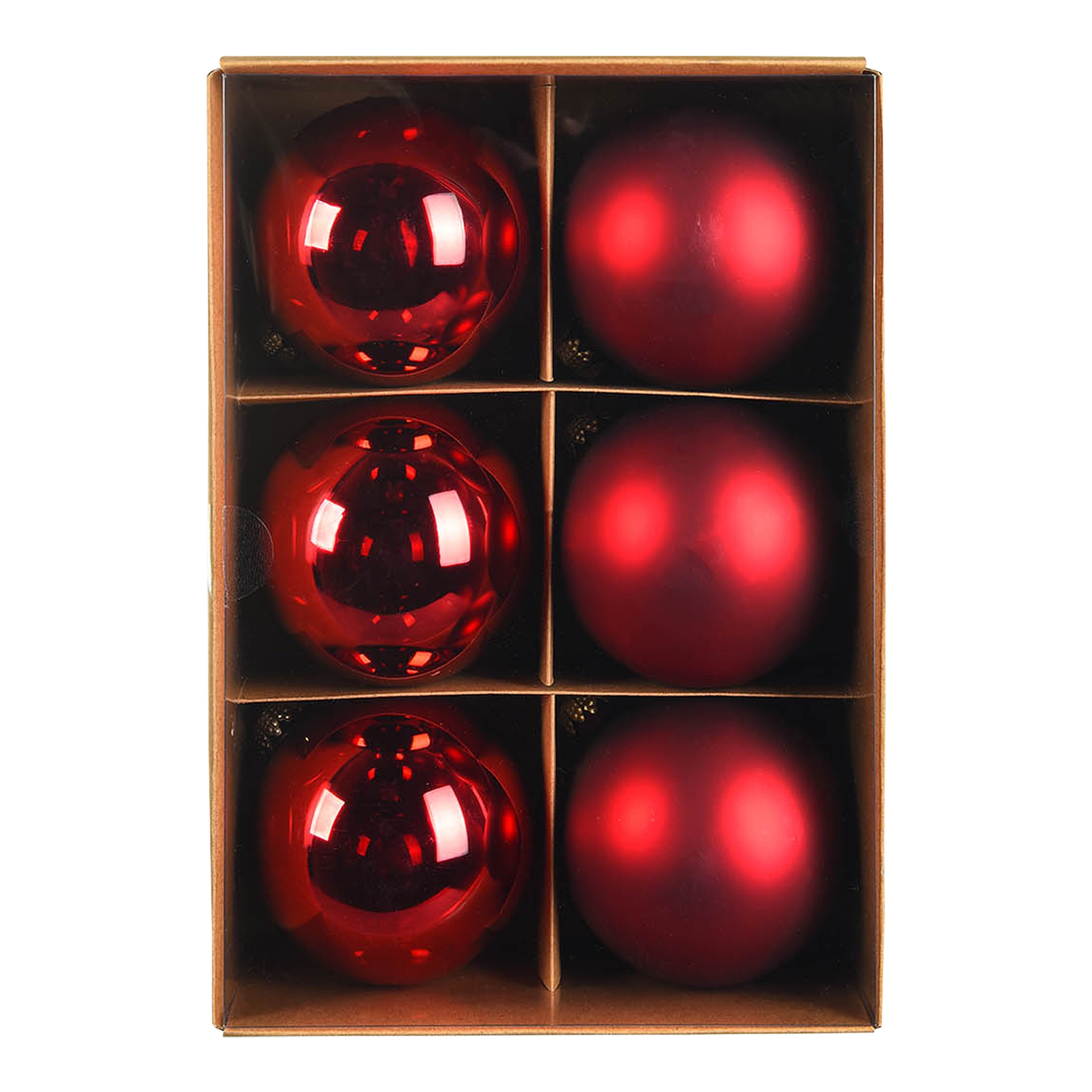 bordeaux, ⌀ 8 cm, 6-teilig