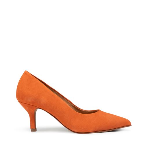 Pavement Willa Højhælede Sko, Orange Suede, 40
