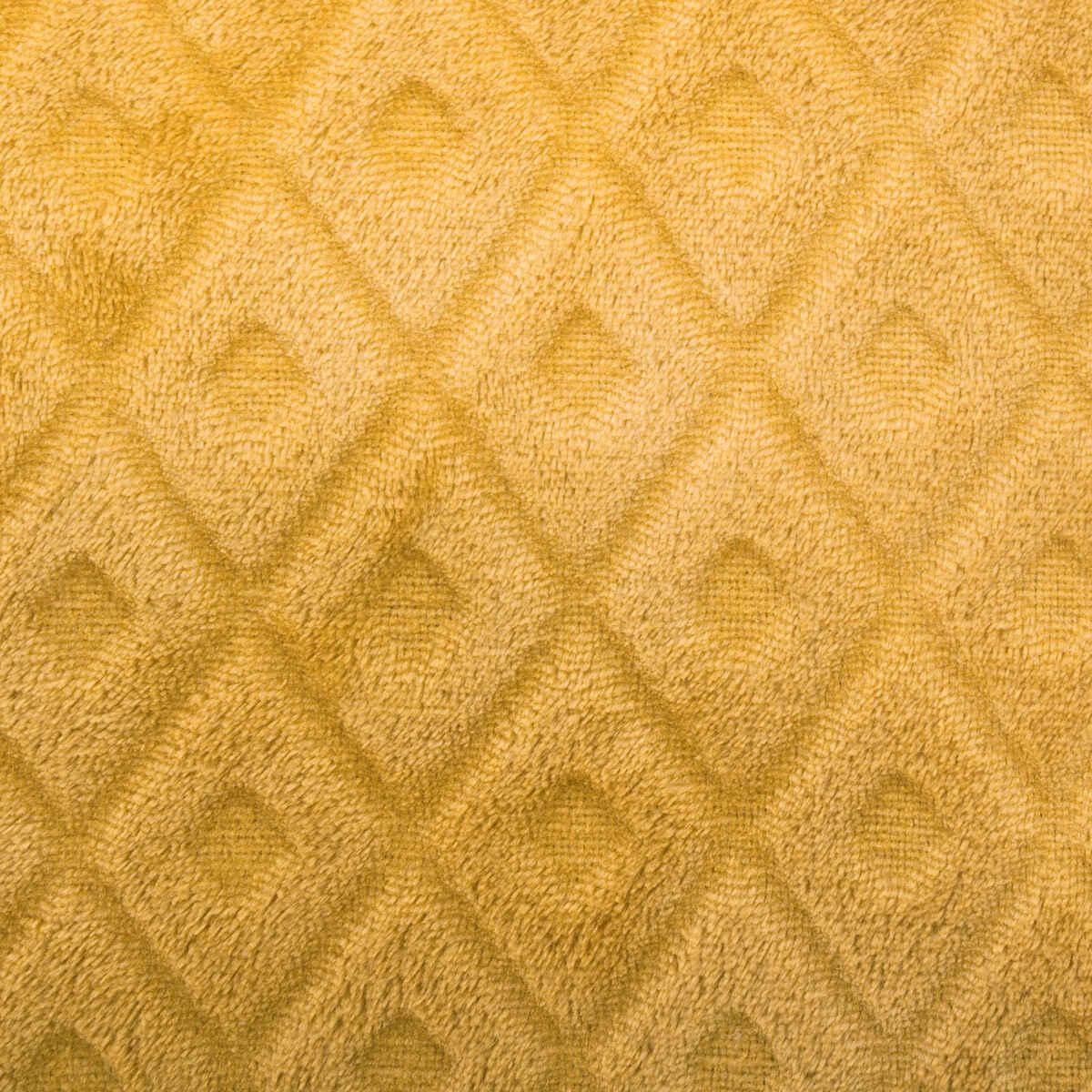 COUSSIN FLAN 3D LOSANGE OCRE 40X40CM