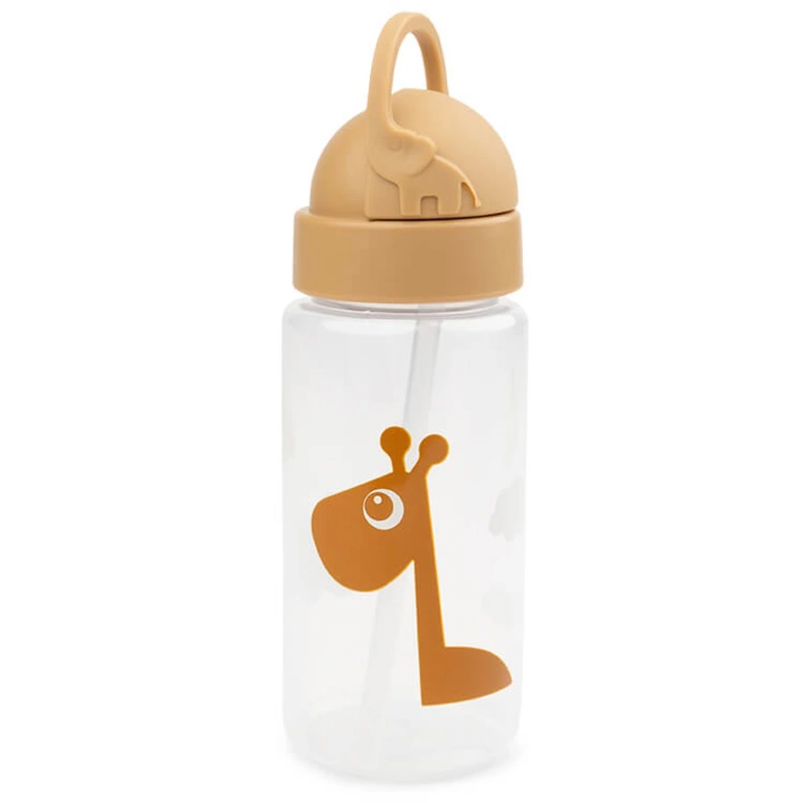 Done by Deer™ Trinkflasche mit Strohhalm Raffi Senfgelb