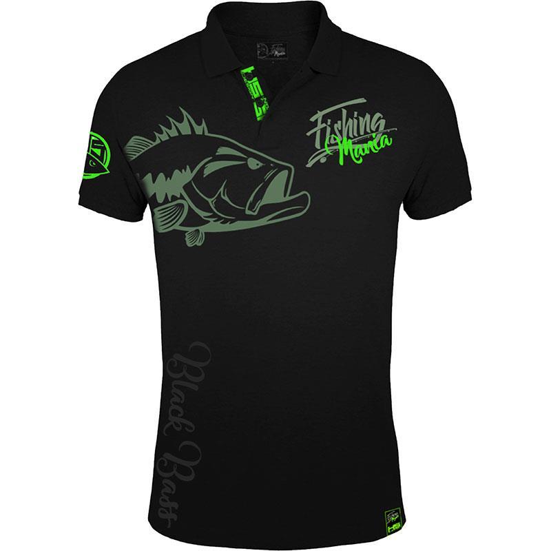Polo Homme Hot Spot Design Bass Mania - Noir