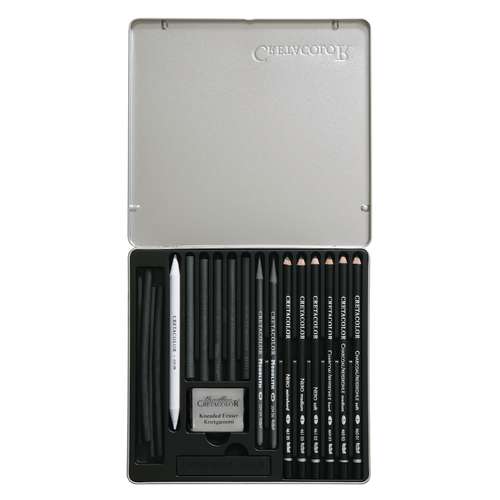 CRETACOLOR® Black Box, 20-teiliges Zeichenset