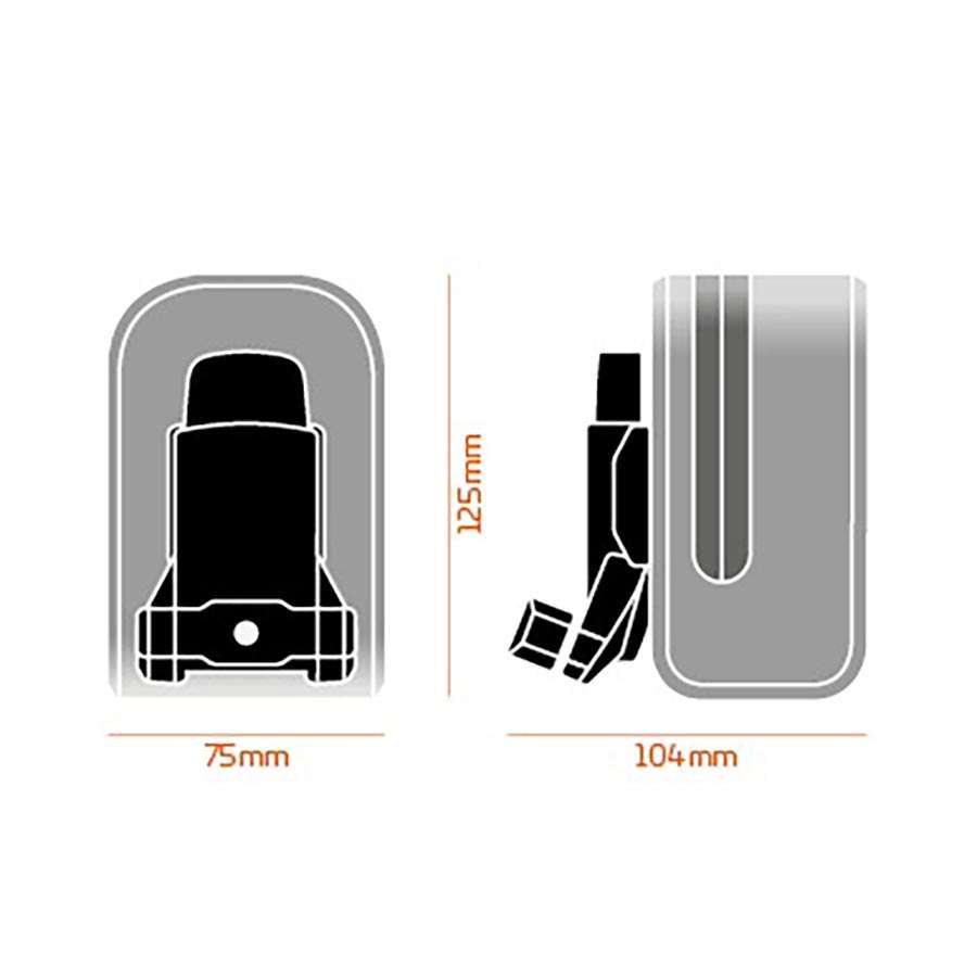 Fidlock Push Zadeltas 400 ml Zwart