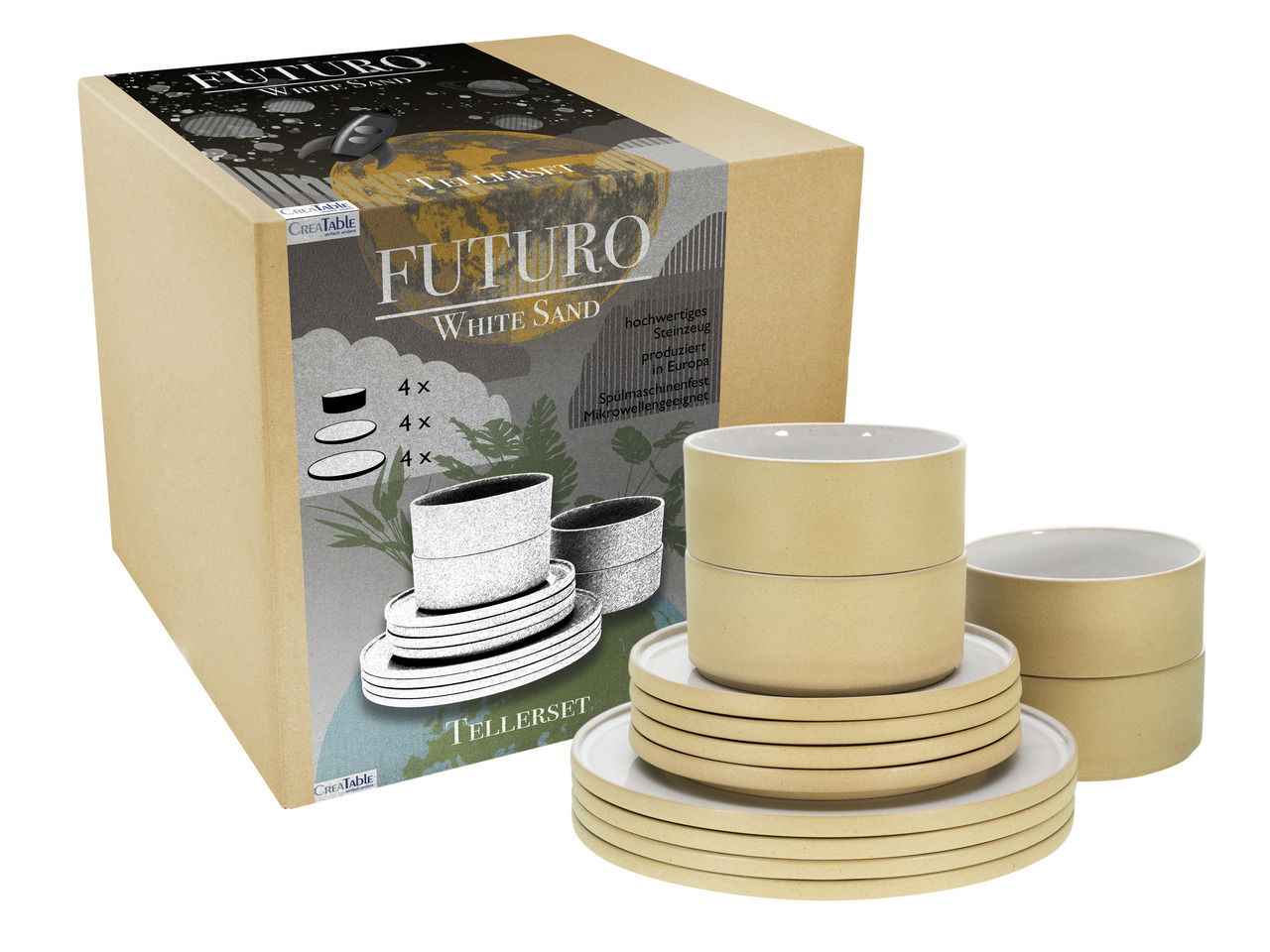 Creatable Tellerset 12-tlg. FUTURO