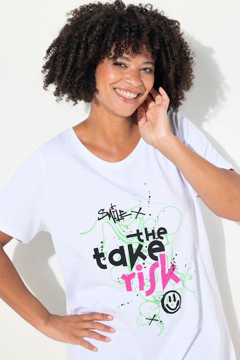 T-Shirt, Frauen-Motiv, Rundhals, Halbarm