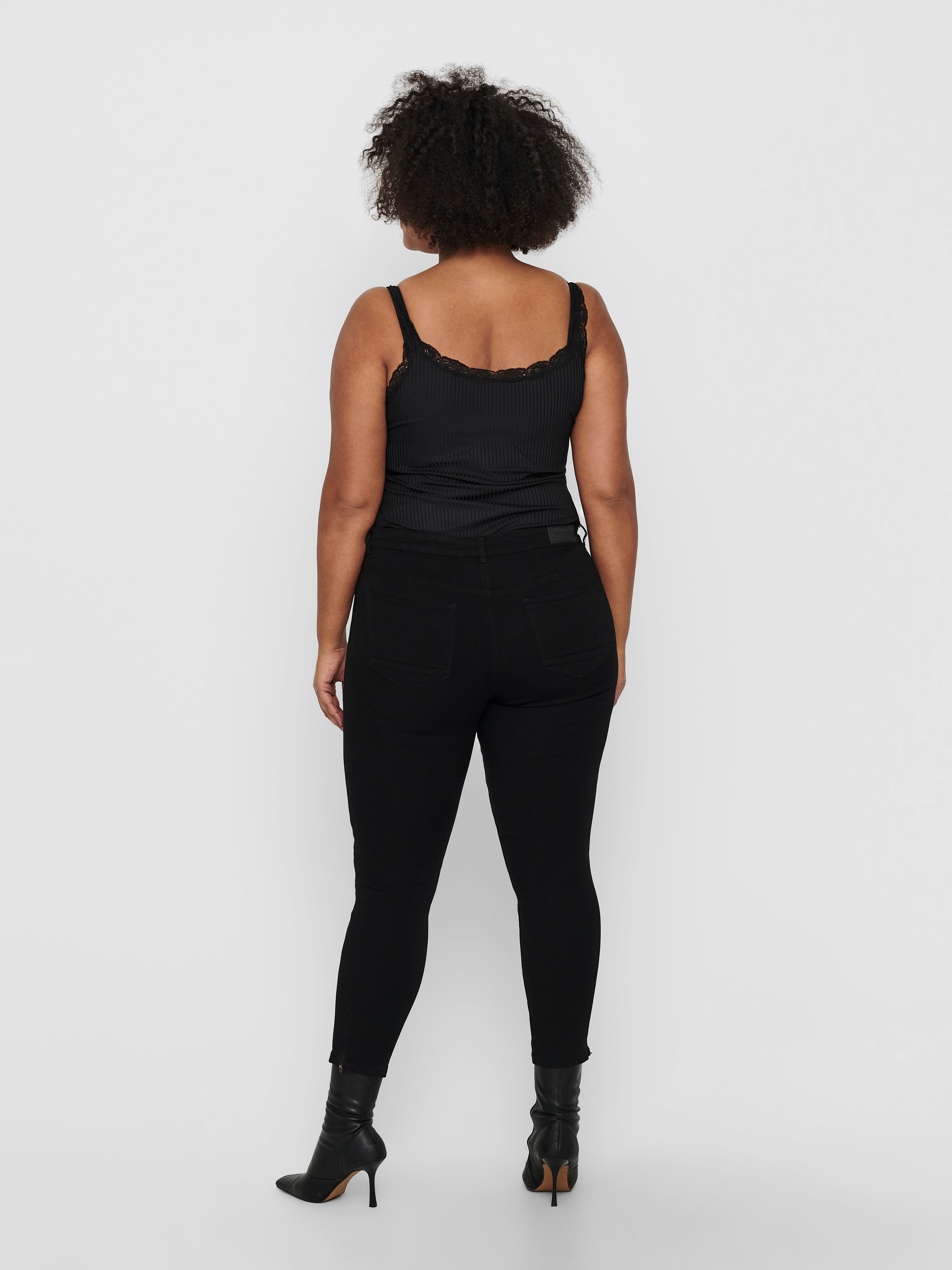 CARKARLA Mittlere Taille Skinny Fit Jeans Black