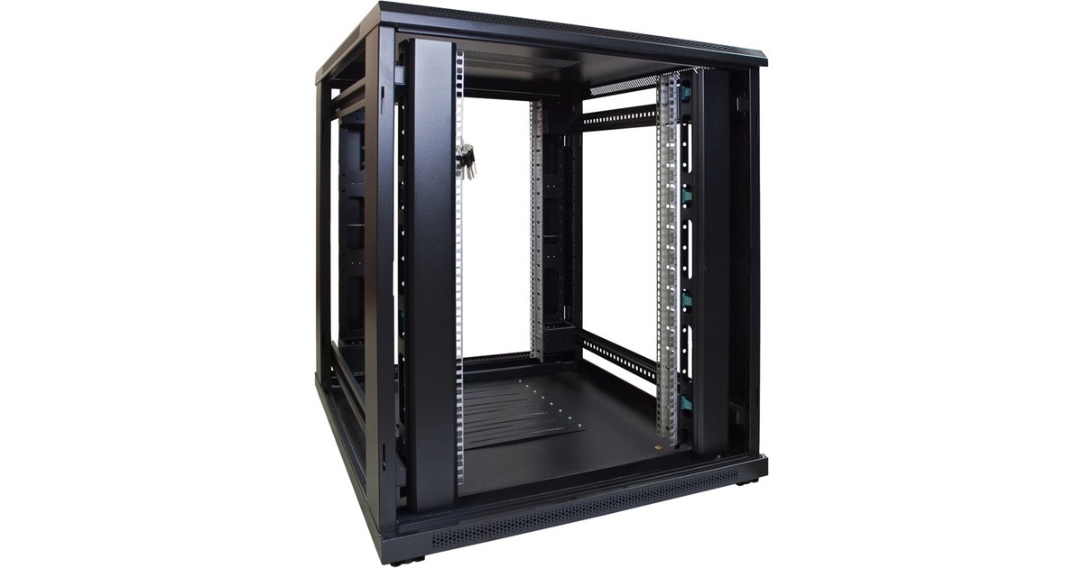 DSI18U serverkast met geperforeerde deur - DS8018PP server rack  (Zwart, 800 x 1000 x 1000mm)