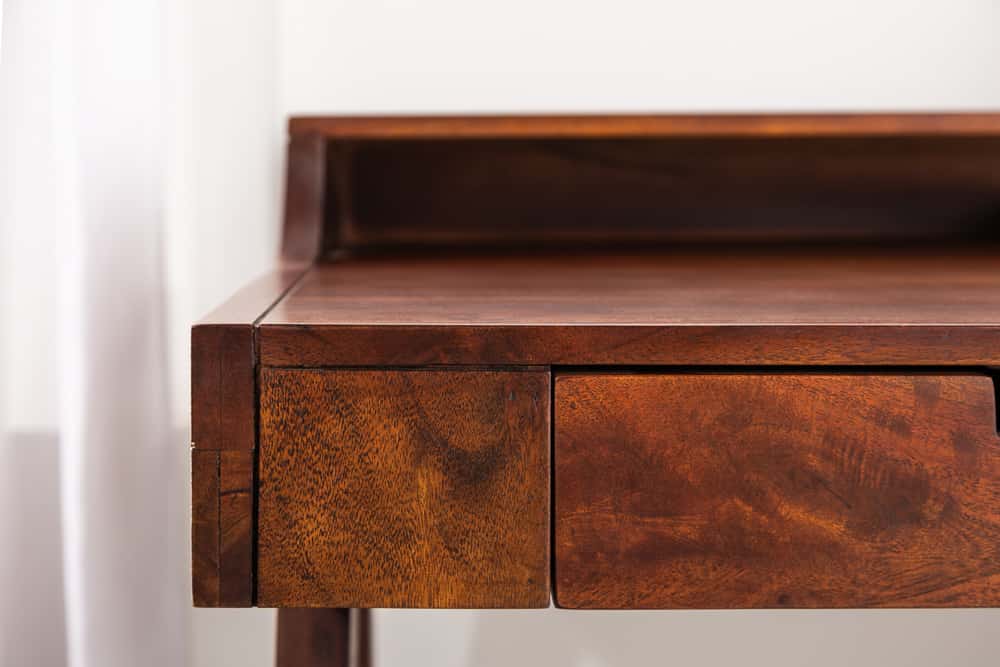 Massiver Sekretär MONSOON 120cm Akazie Schreibtisch Markant Finish