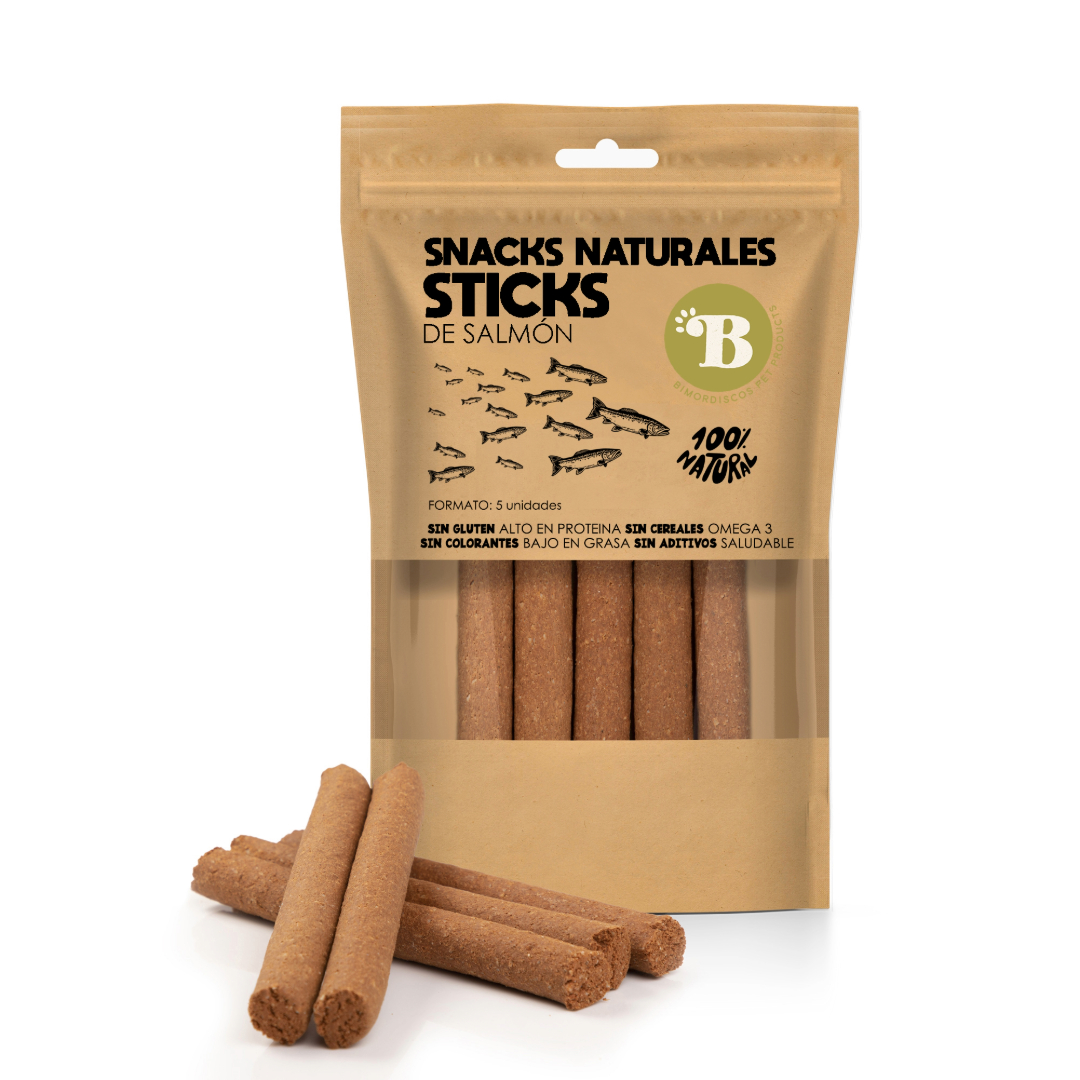 BIMORDISCOS Palitos de Salmão para Cães