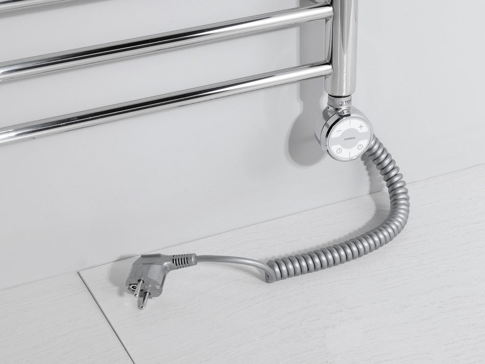 Sapho Moa thermostatisch verwarmingselement chroom 400W
