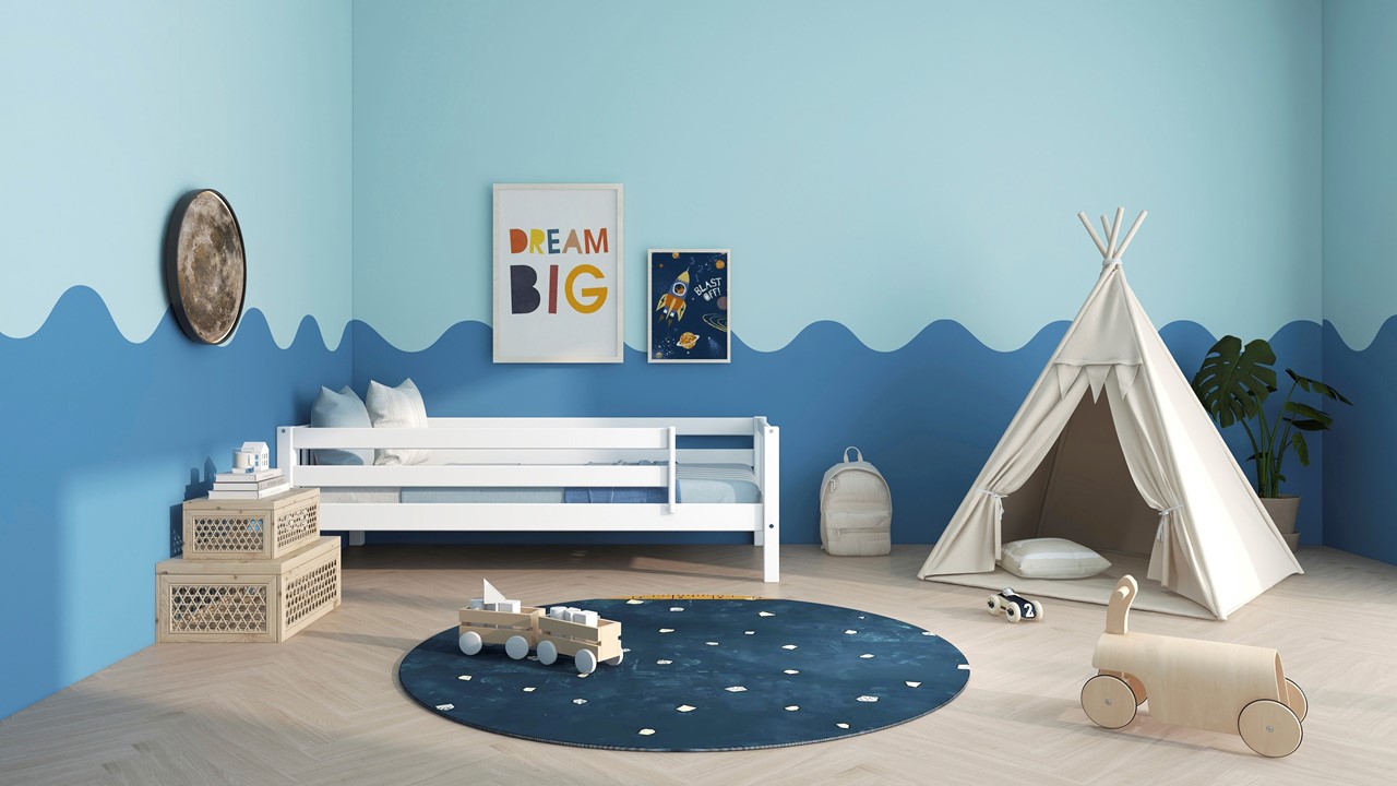 Bedbank Kris met uitvalbeveiliging wit