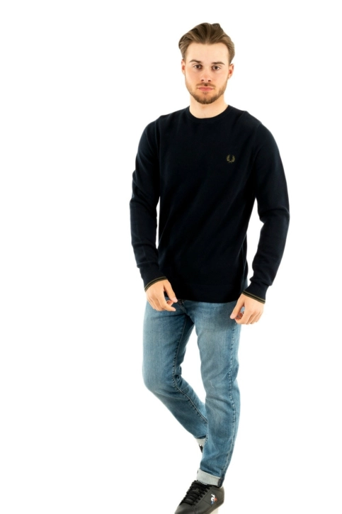 sweat fred perry k3535 608 navy
