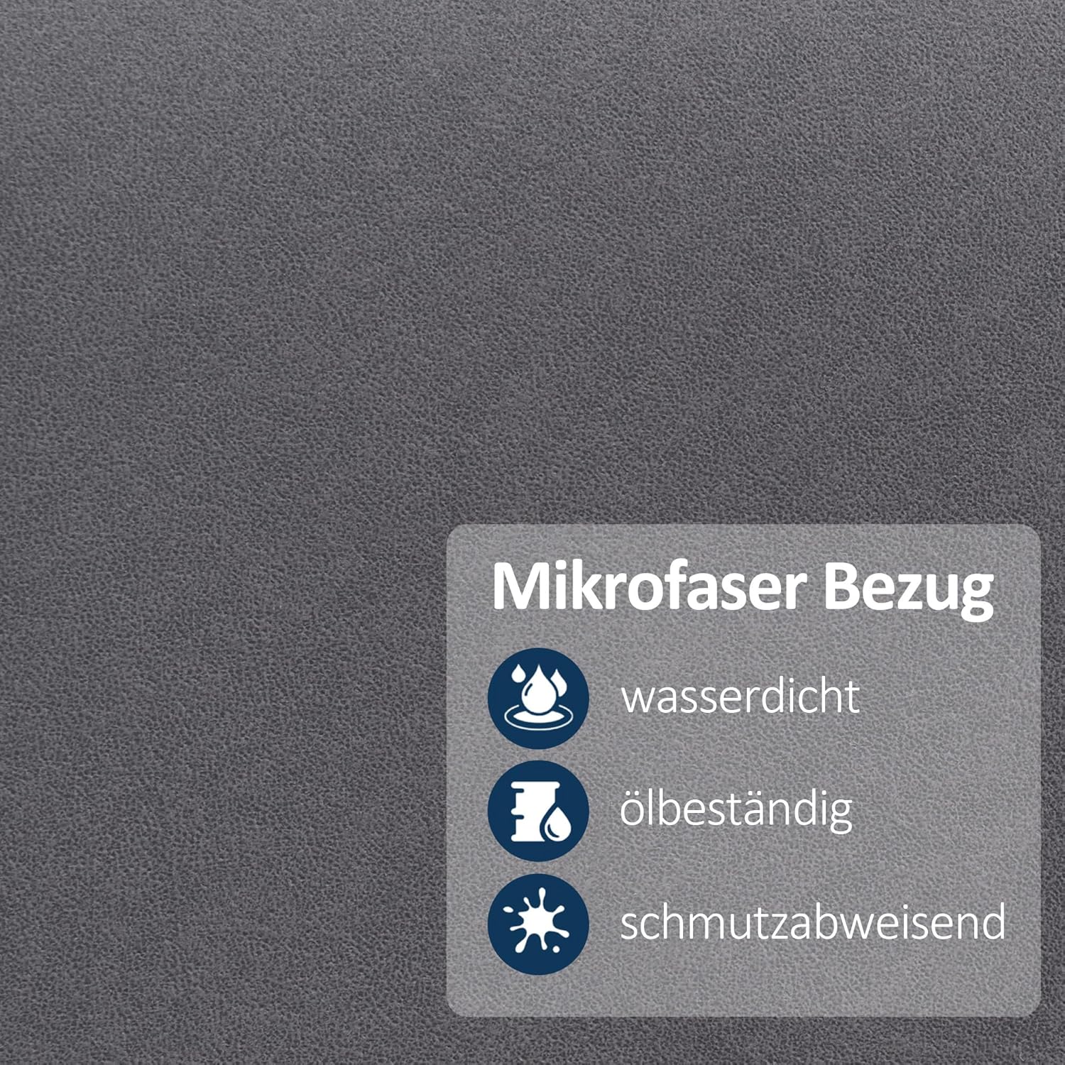 M MCombo Relaxsessel mit Hocker, 360° drehbarer Fernsehsessel mit Liegefunktion, bis 120 Kg belastbarer TV-Sessel, moderner Ruhesessel für Wohnzimmer, 9019 (Mikrofaser, Grau)