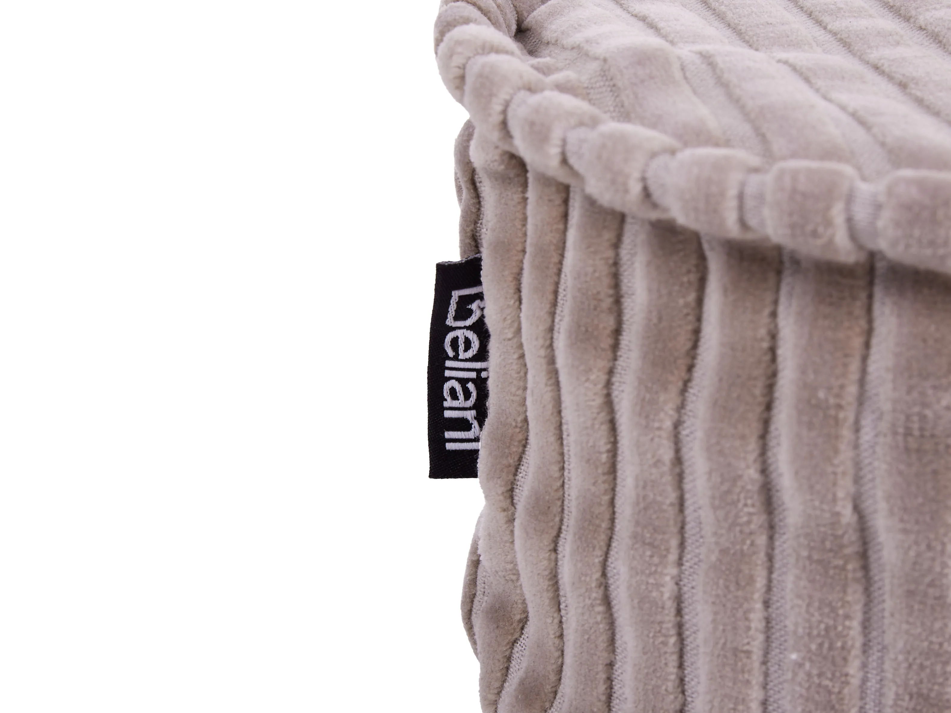 Poef NILI Fluweel Lichtbeige