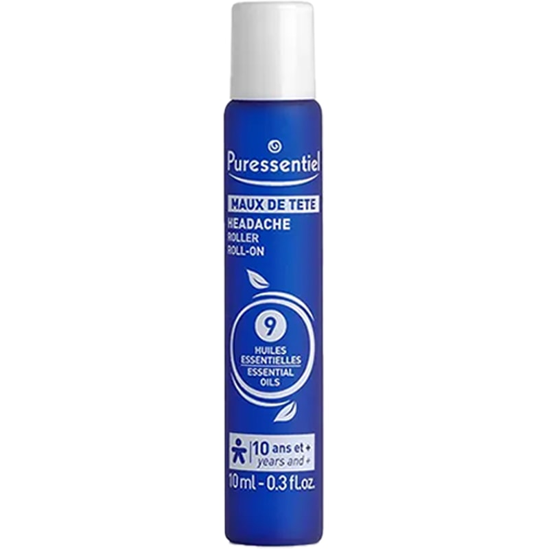Roller maux de tête aux 9 huiles essentielles - 10 ml