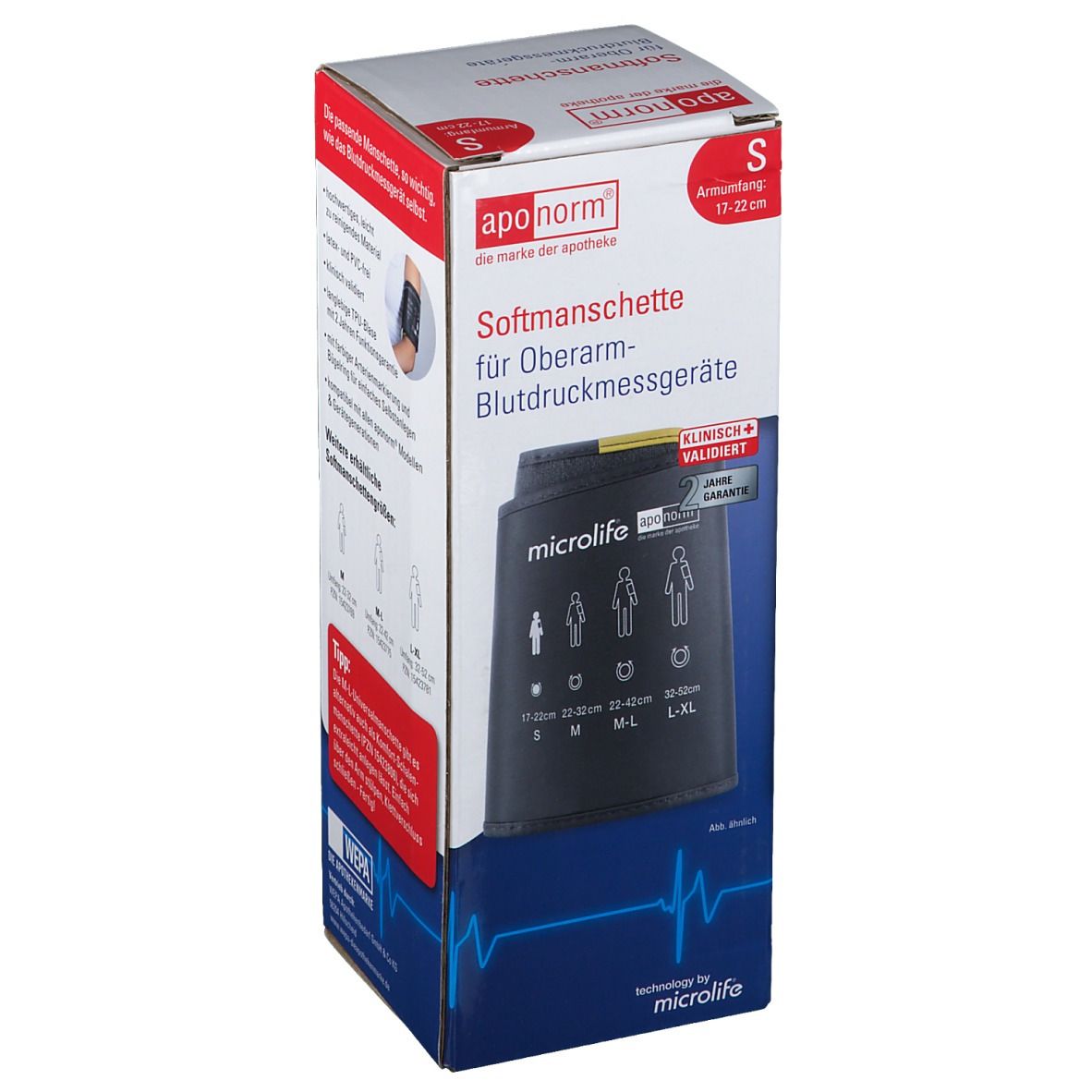 aponorm® Oberarm Softmanschette Gr. S 17-22 cm