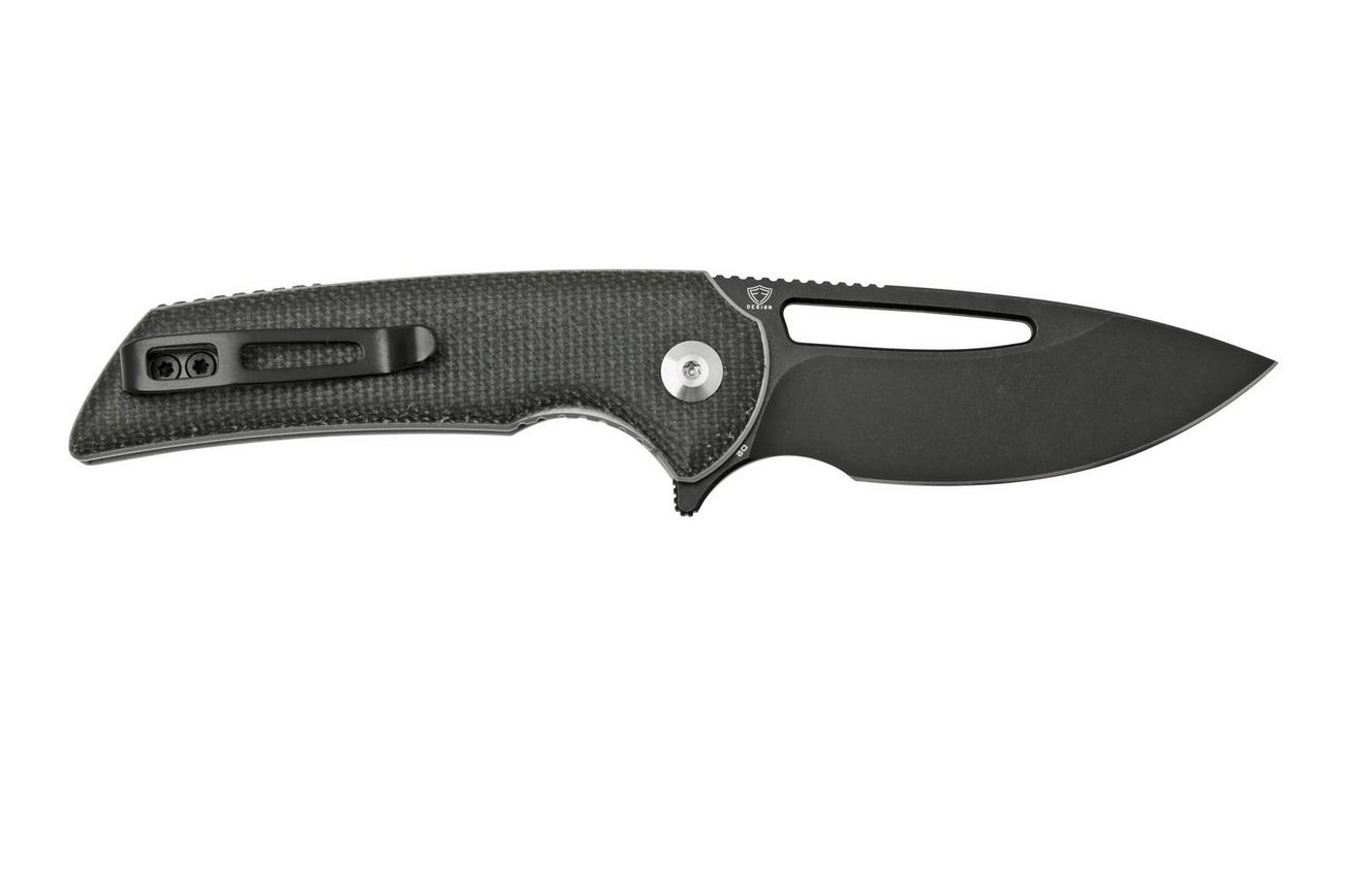 Civivi Odium C2010G Black, Dark Green Micarta zakmes, Ferrum Forge design