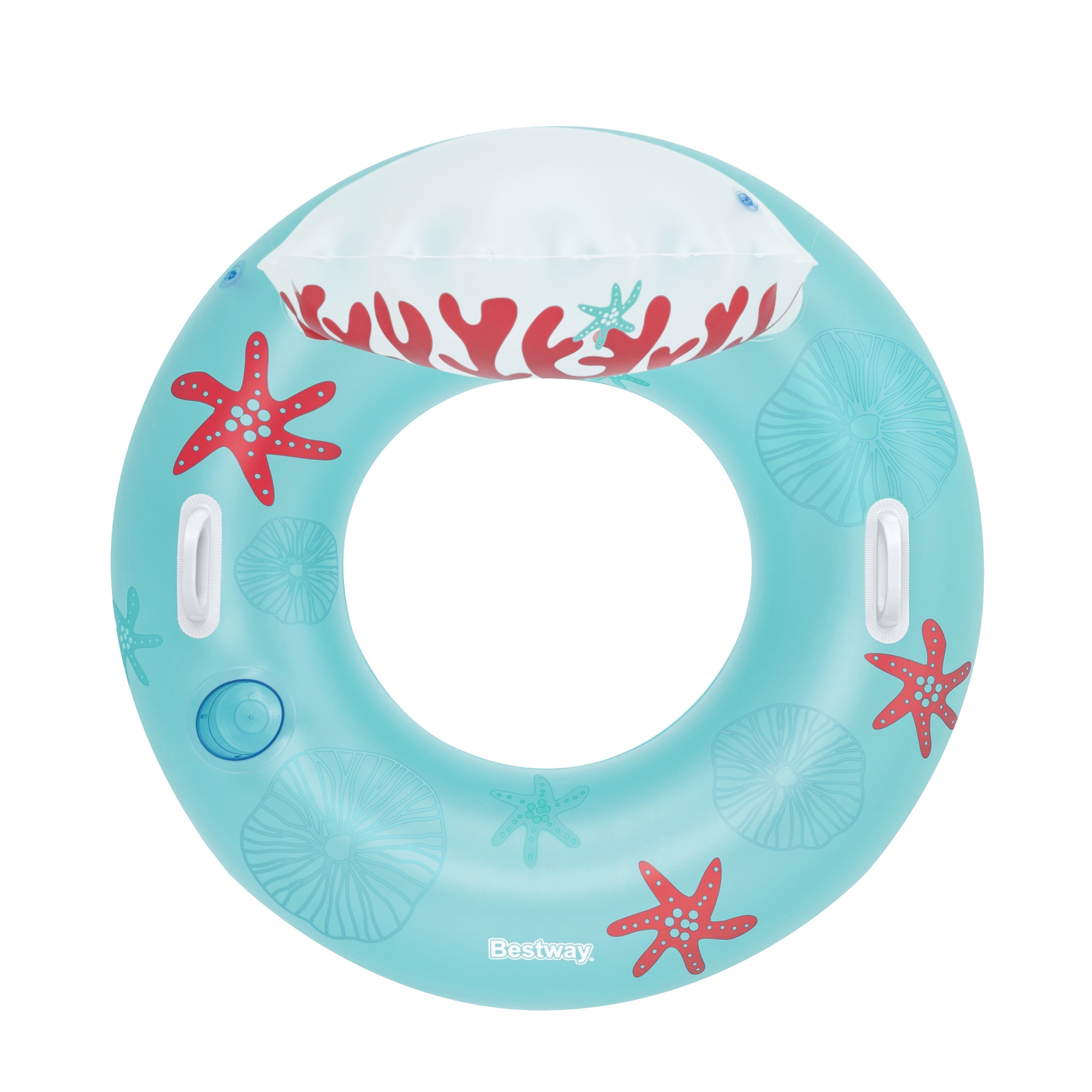 Schwimmring mit Rückenlehne Coral Bliss 97 cm