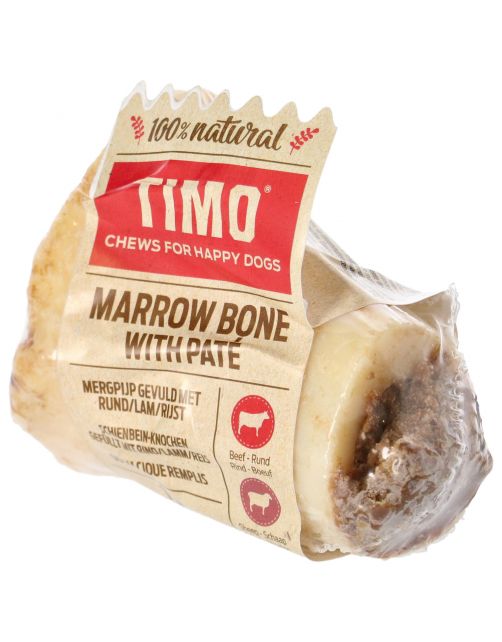 Timo Runderbot Calcium Gevuld Met Paté - Hondensnacks - Lam Rijst 308 g