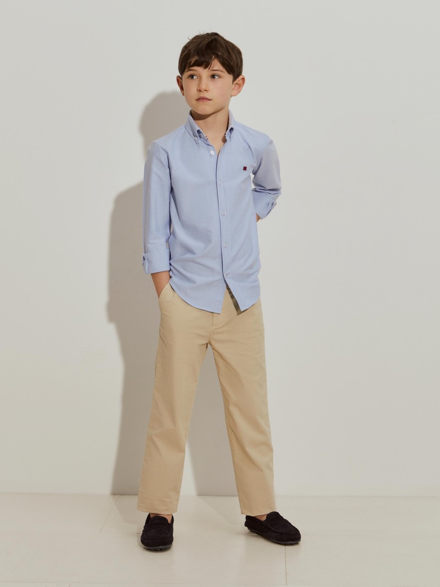 Camisa oxford em algodão