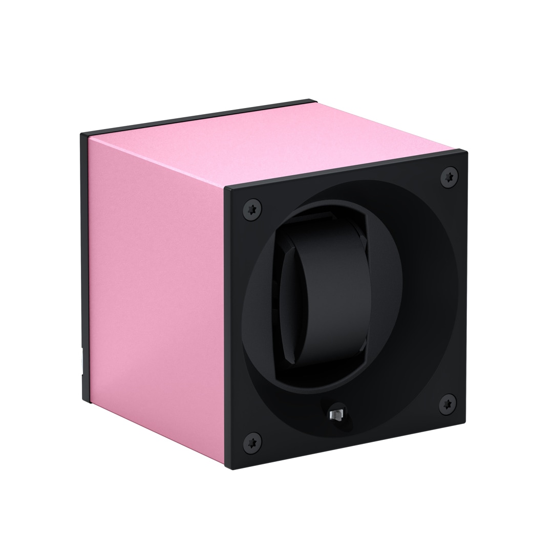 SwissKubik Masterbox Aluminium Rosa - 1 Uhr