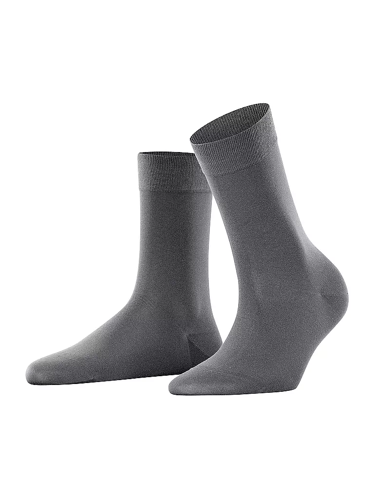FALKE Socken COTTON TOUCH platinium grau