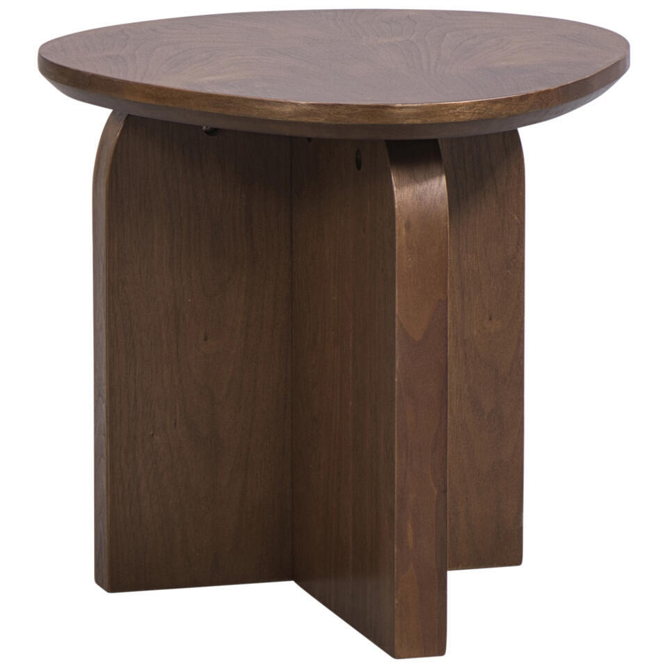 Bijzettafel Ateca - walnoot - 38xØ40 cm