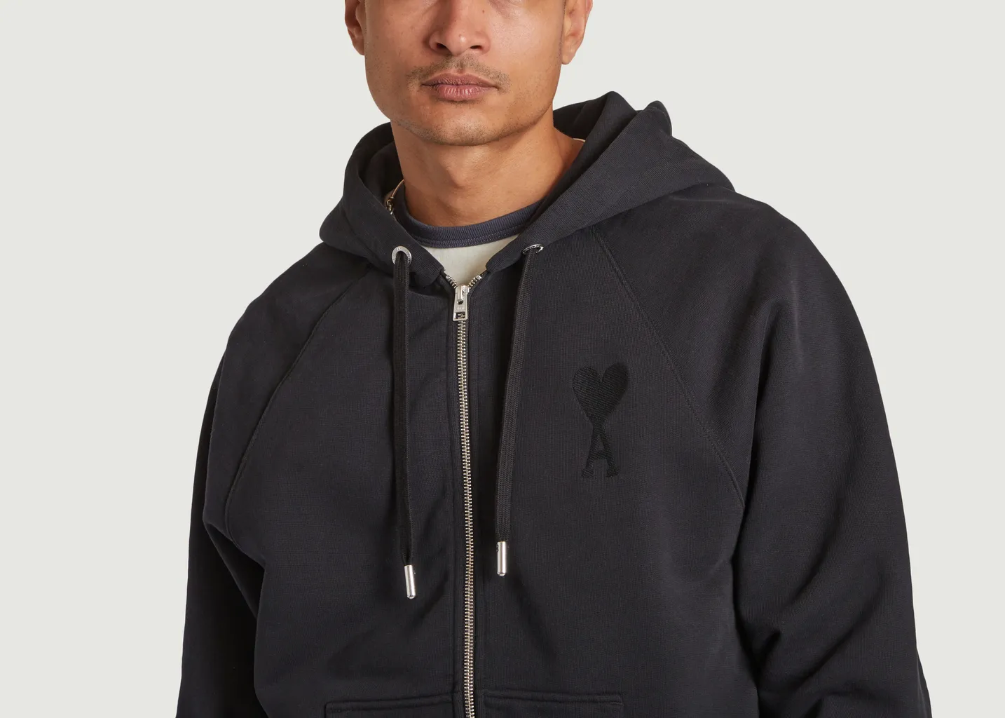 Hoodie Zipped Ami de Coeur AMI Paris