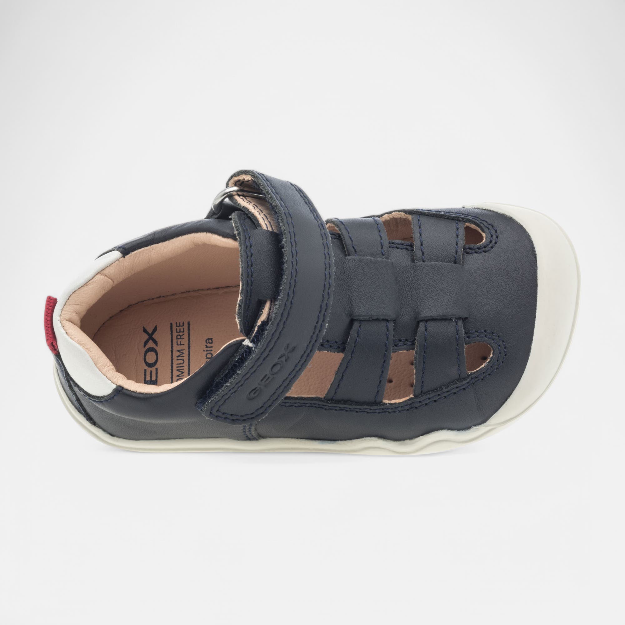 Babies Bébé garçon en cuir bleu marine
