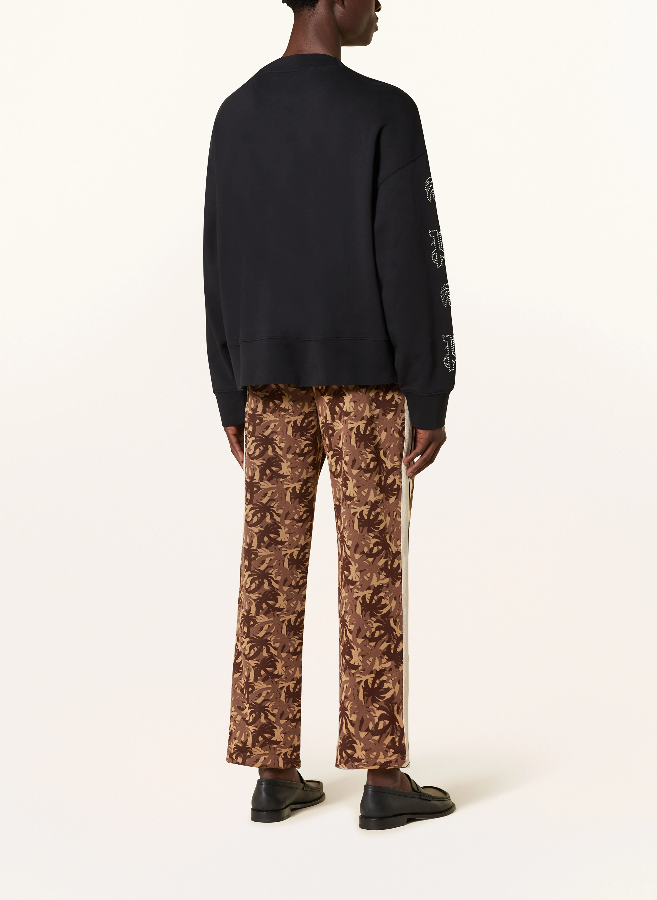 Palm Angels Oversized-Sweatshirt mit Schmucksteinen