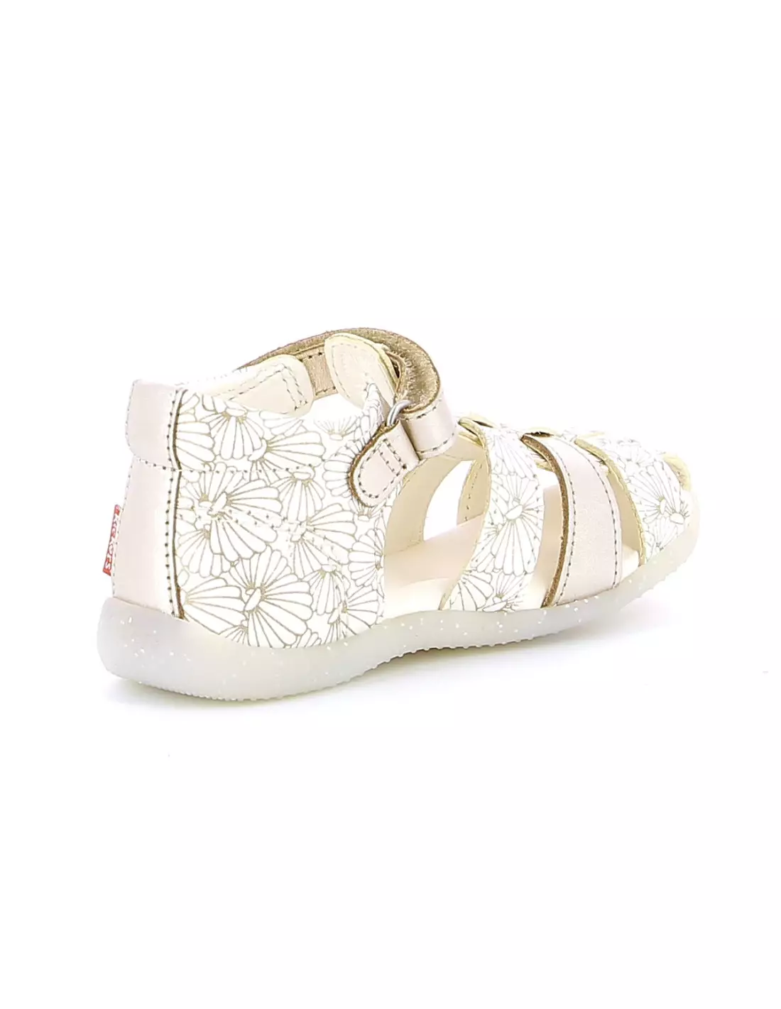 KICKERS BIGFLO 2 - Sandales & nu-pieds Blancargentcoquillage